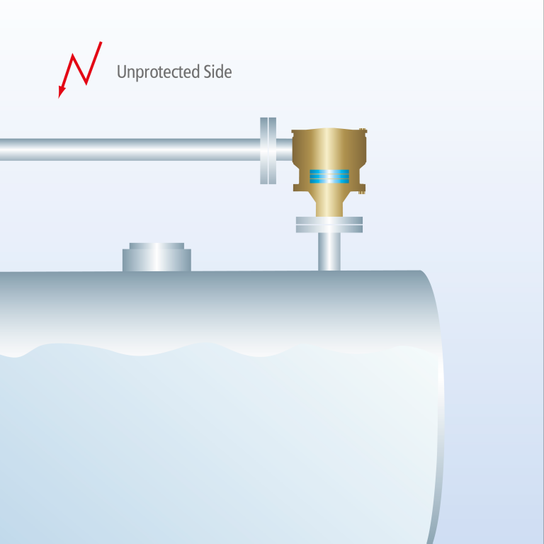Flame Arrester Inline Right-Angle Design 90°