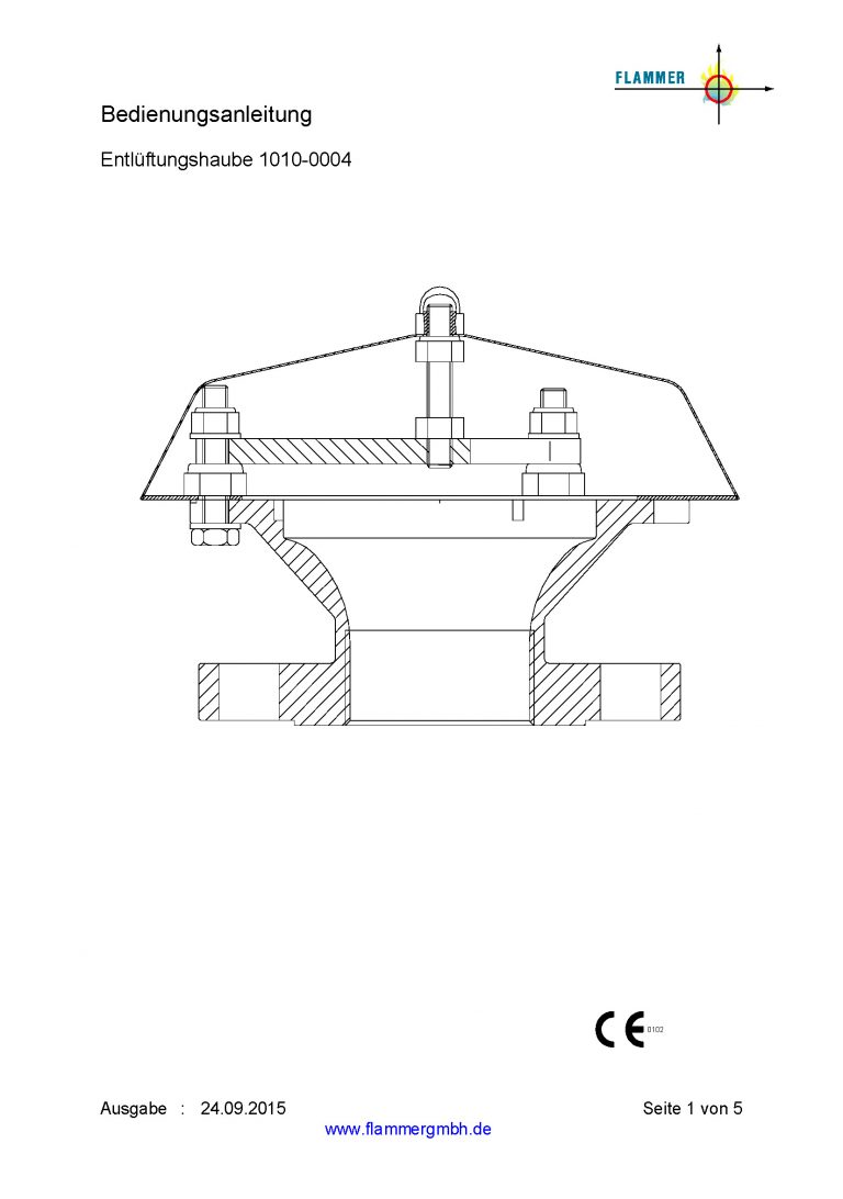Bedienungsanleitung Entlüftungshaube 1010-0004