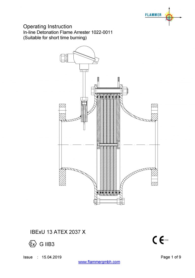 Operating Instruction 1022-0011